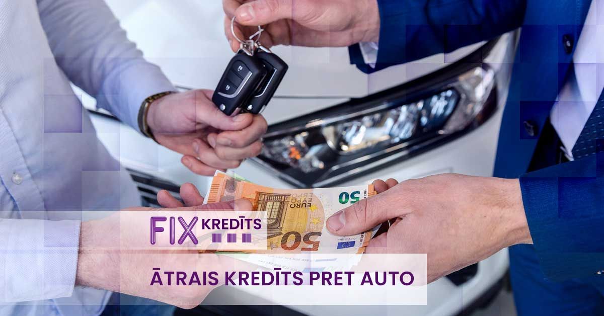 bilde ātrais kredīts pret auto