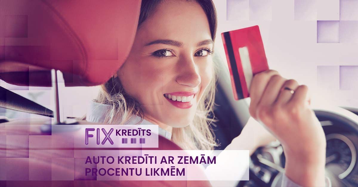 bilde auto kredīti ar zemām procentu likmēm