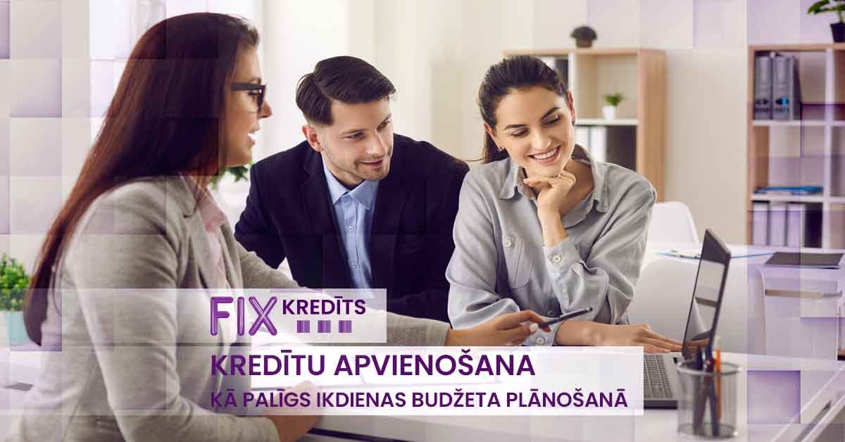 bilde kredītu apvienošana kā palīgs ikdienas budžeta plānošanā